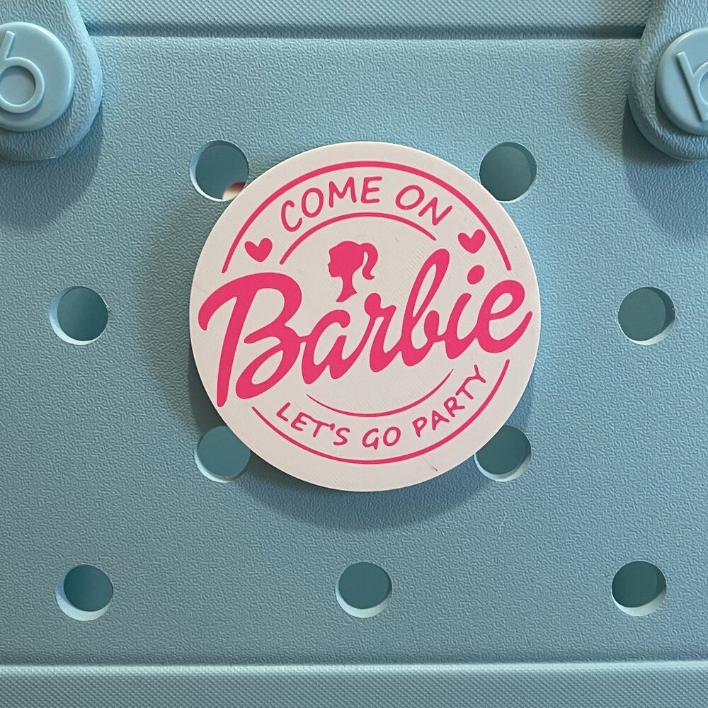 BARBIE Come on Barbie Let's Go Party Bogg Charm-New!